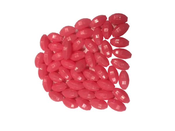 10 mm Football Glow Beads (50 Pack)