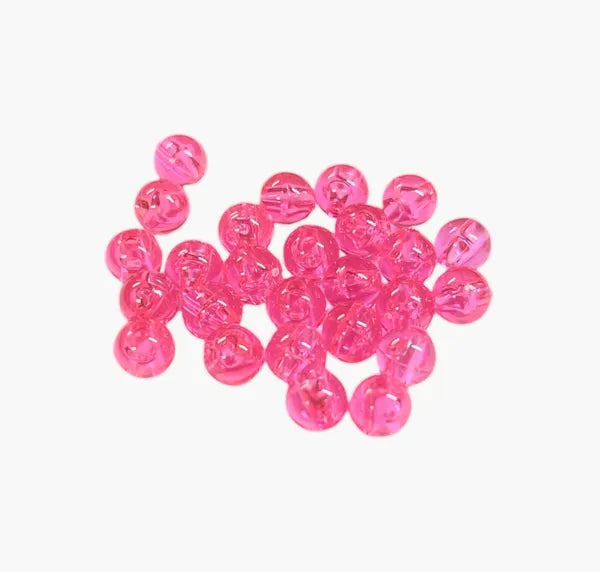 Neon Pink Pompano Beads (25 Pack)