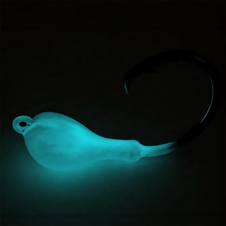 Circle Hook Jigs - Glow Blue