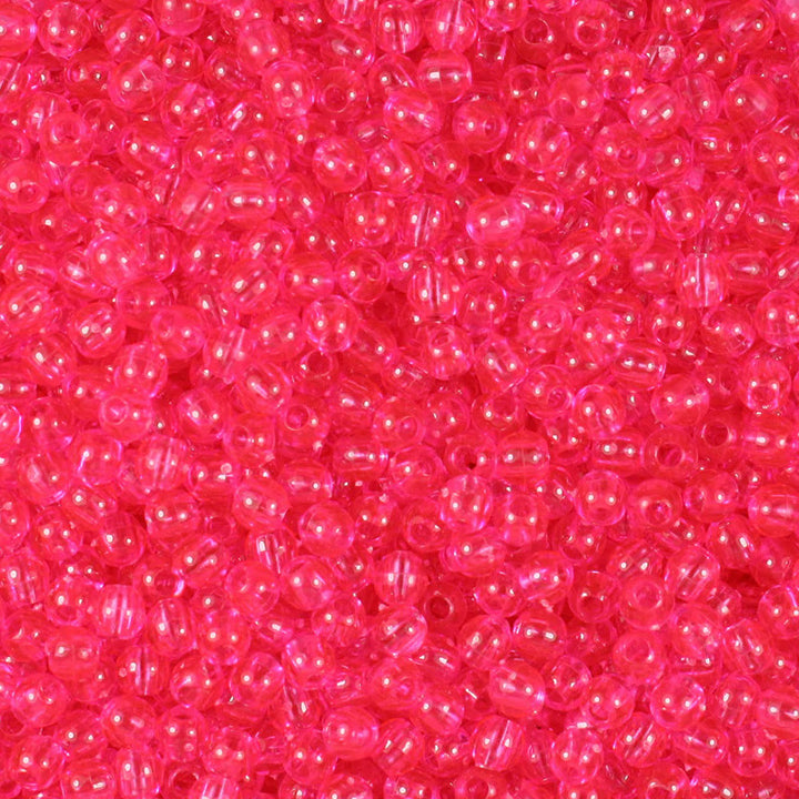 Neon Pink Pompano Beads (25 Pack)