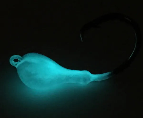 Circle Hook Jigs - Glow Blue