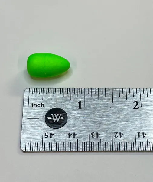 Neon Green Size #2 Bullet Floats (20 pack)