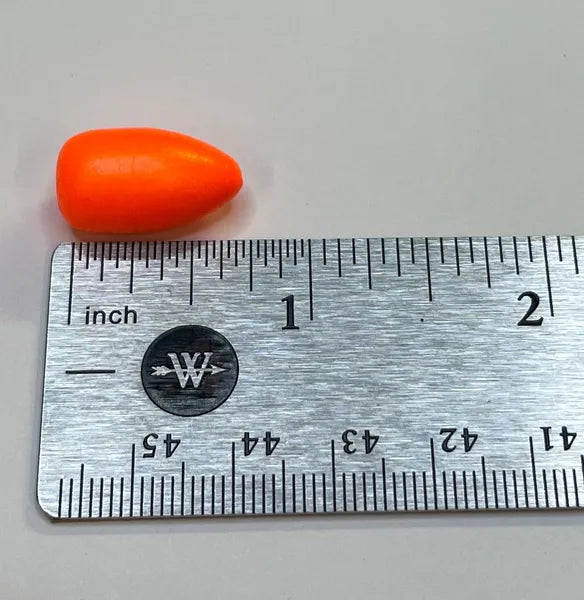 Orange Size #2 Bullet Floats (20 pack)
