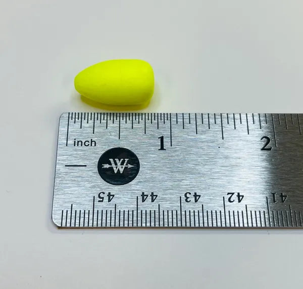 Yellow Size #2 Bullet Floats (20 pack)