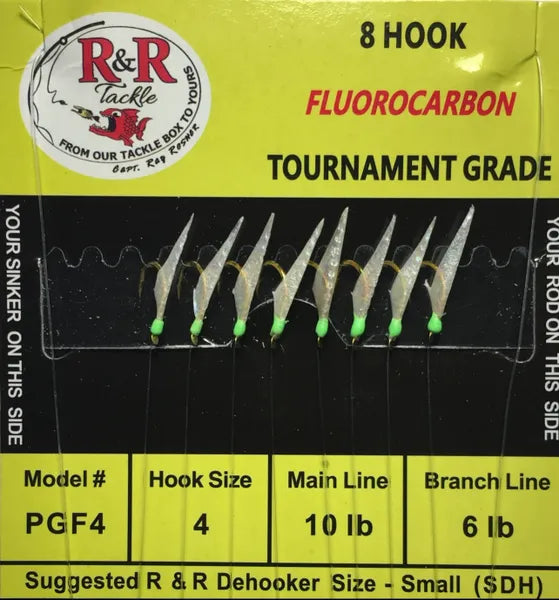 R&R Tackle's 8-Hook Sabiki Rig: Green