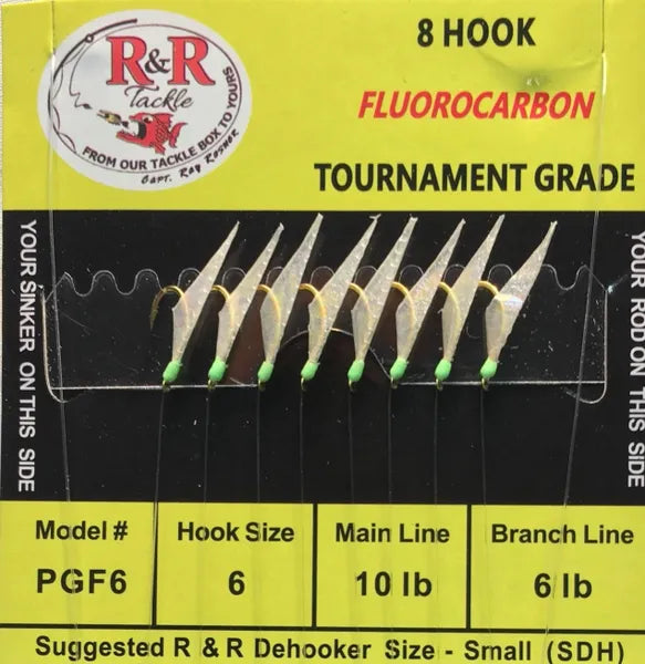 R&R Tackle's 8-Hook Sabiki Rig: Green