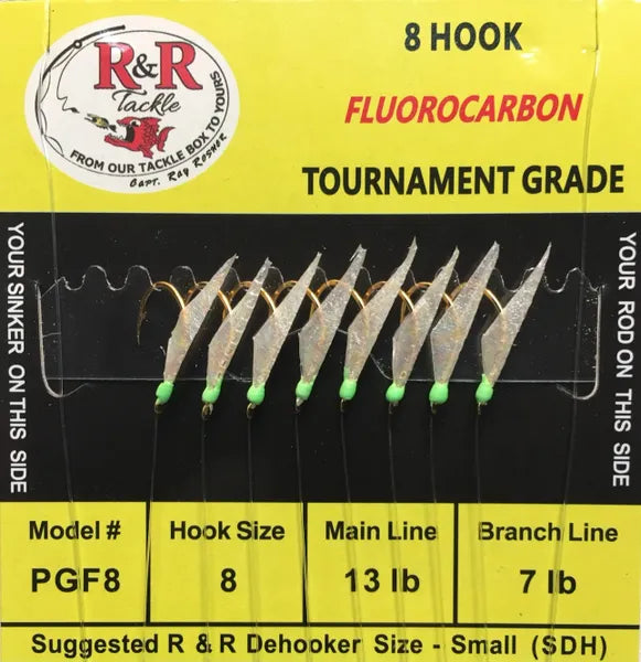 R&R Tackle's 8-Hook Sabiki Rig: Green